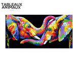 Tableau Éléphant Multicolore