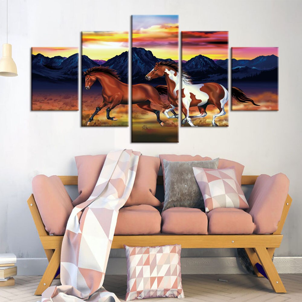 Tableau Cheval <br> Chambre Fille