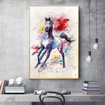 Peinture avec cheval