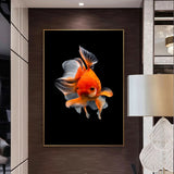 Toile poisson rouge